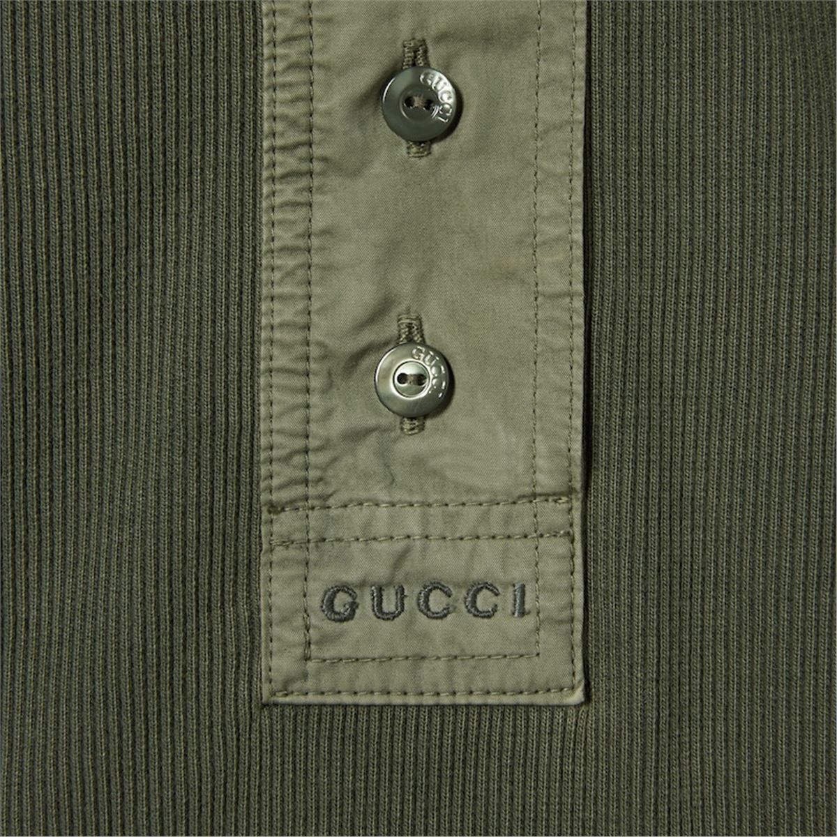 COTTON RIB LONG-SLEEVE T-SHIRT - GUCCI - Verso