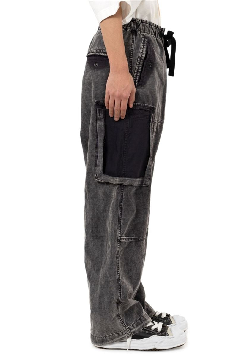 COTTON SATIN CARGO PANTS - MAISON MIHARA YASUHIRO - Verso