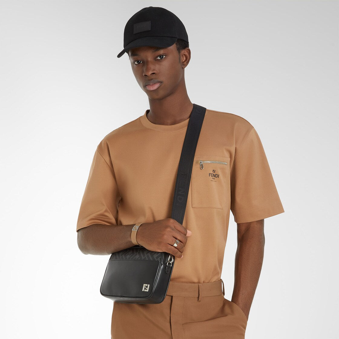 Cotton t-shirt-FENDI-Verso