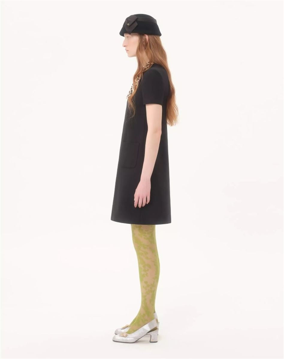 CREPE COUTURE SHORT DRESS-VALENTINO-Verso