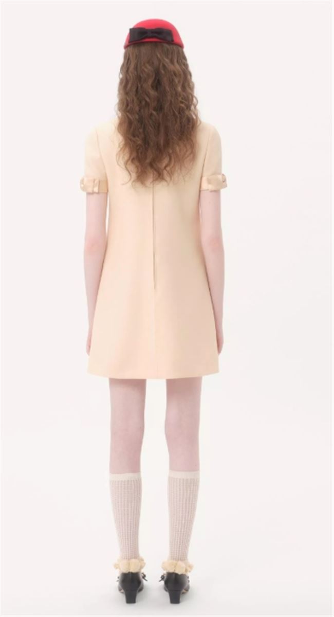 CREPE COUTURE SHORT DRESS-VALENTINO-Verso