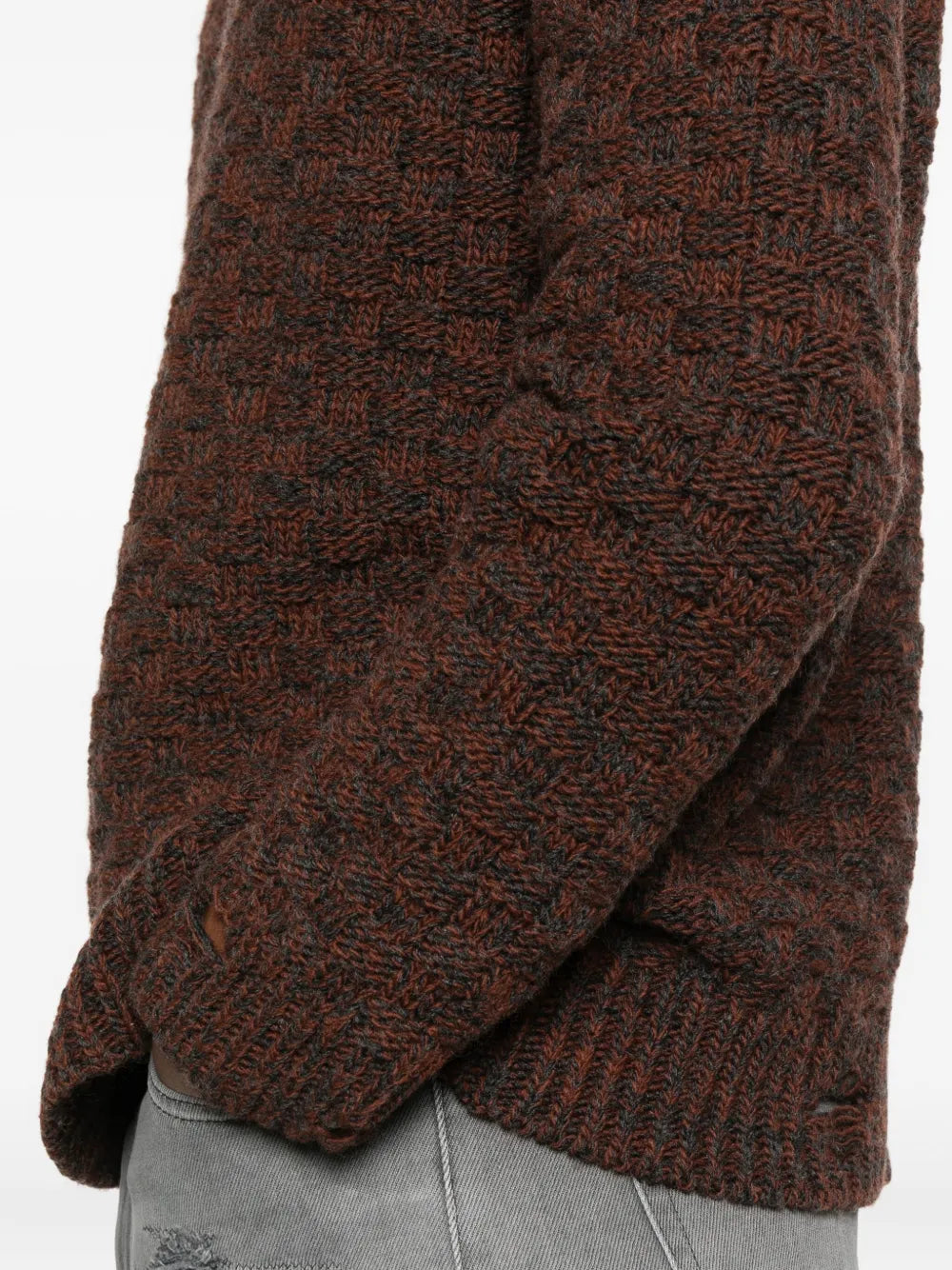 Crew-neck wool sweater-MM6-Verso