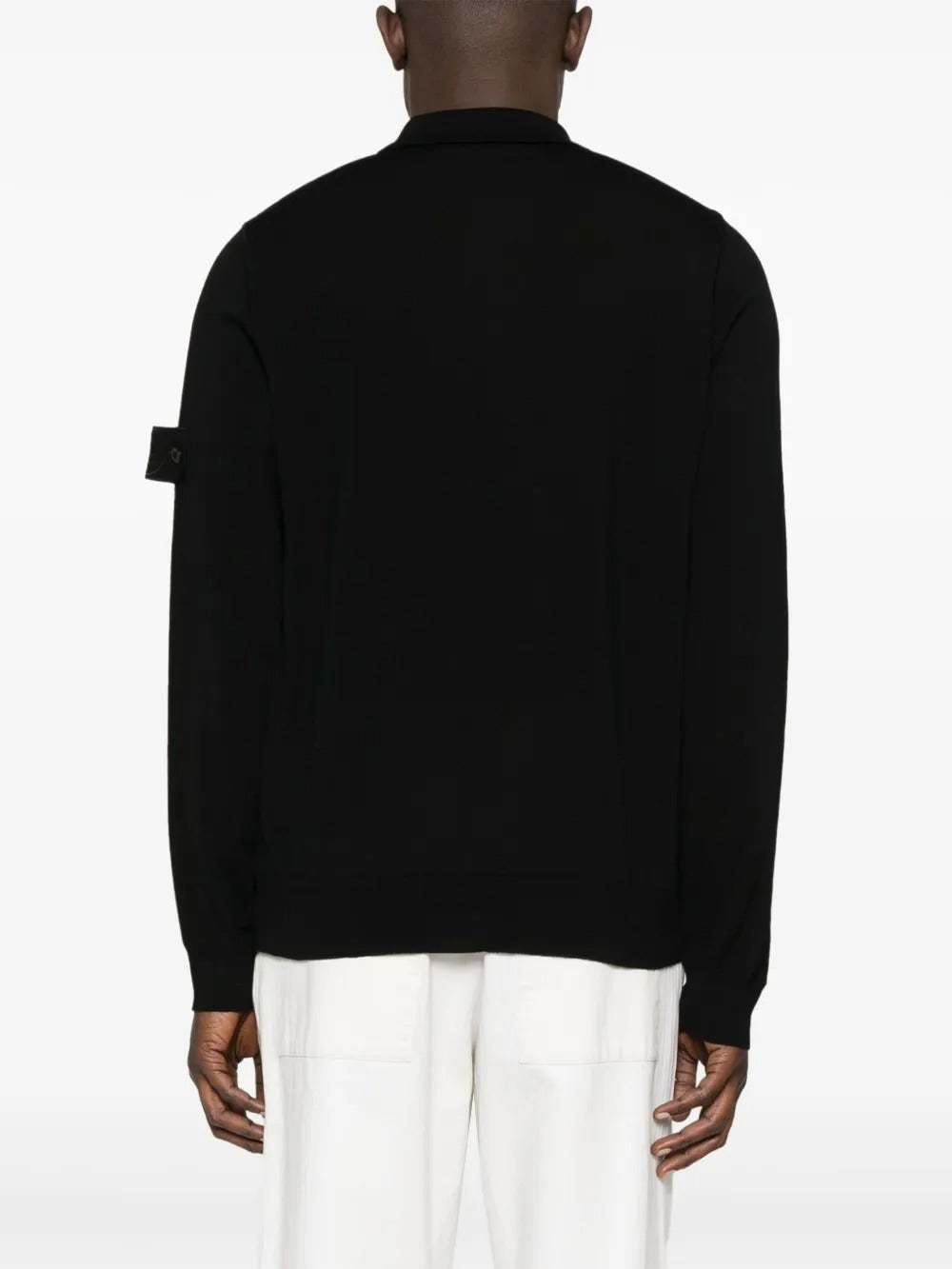 Crewneck Jumper with Raised Stitch Details-STONE ISLAND-Verso