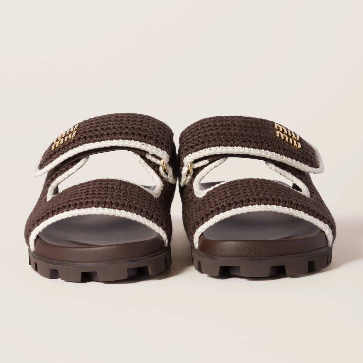 CROCHET KNIT SLIDES-MIU MIU-Verso