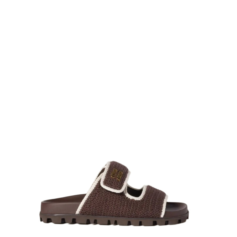 CROCHET KNIT SLIDES-MIU MIU-Verso