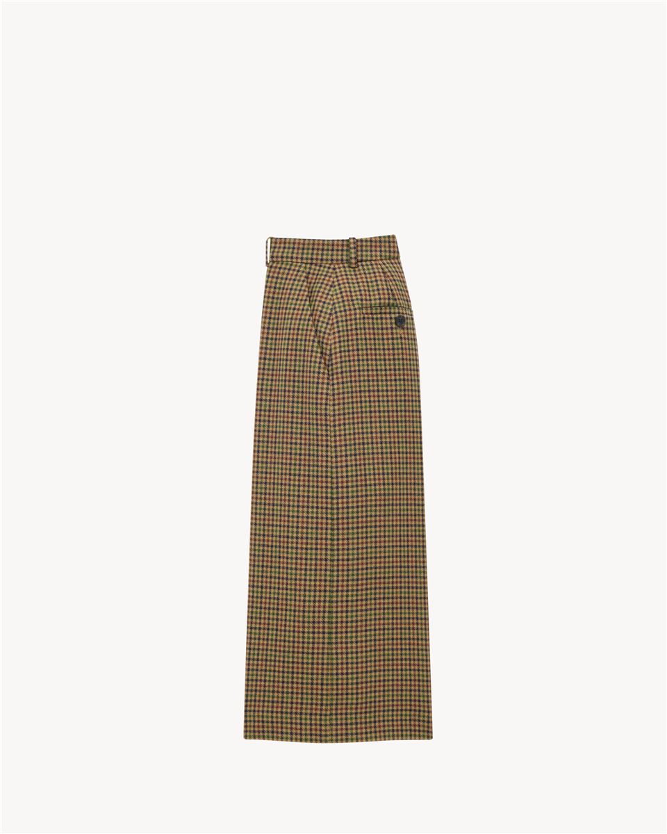 CULOTTES IN WOOL CHECK-SAINT LAURENT-Verso
