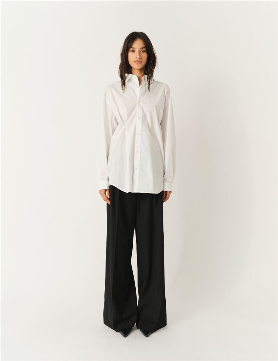 CYPRUS BUTTON SHIRT WHITE-THE GARMENT-Verso