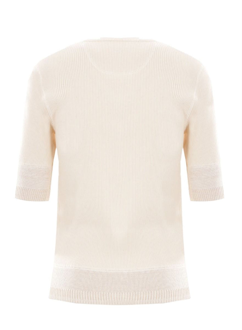 RIBBED-KNIT COTTON TOP