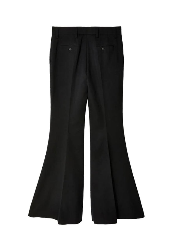 FLARED WOOL TROUSERS