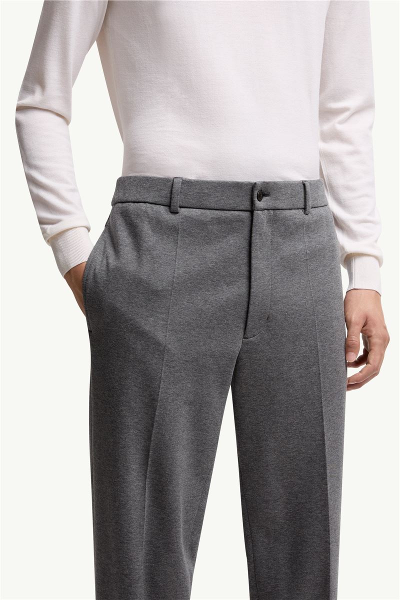 cotton blend tailored trousers-MONCLER-Verso