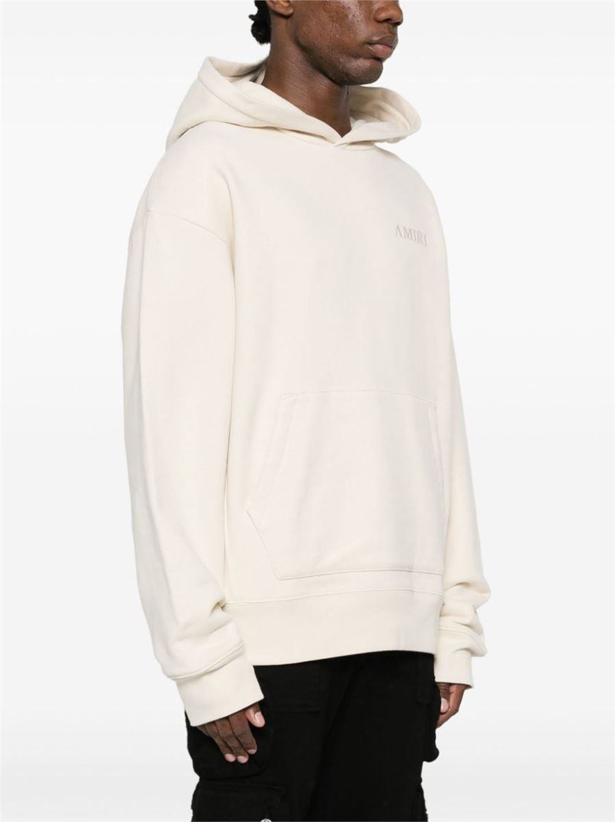 LOGO-EMBROIDERED COTTON HOODIE AMIRI