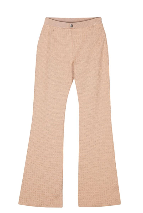 4G-JACQUARD FLARED TROUSERS