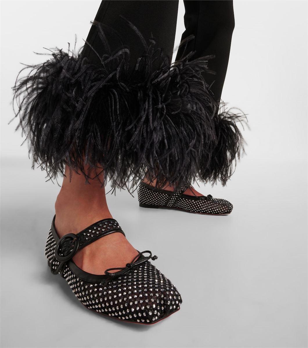 MAMASTRAPITINA EMBELLISHED MESH BALLET FLATS - LOUBOUTIN - Verso