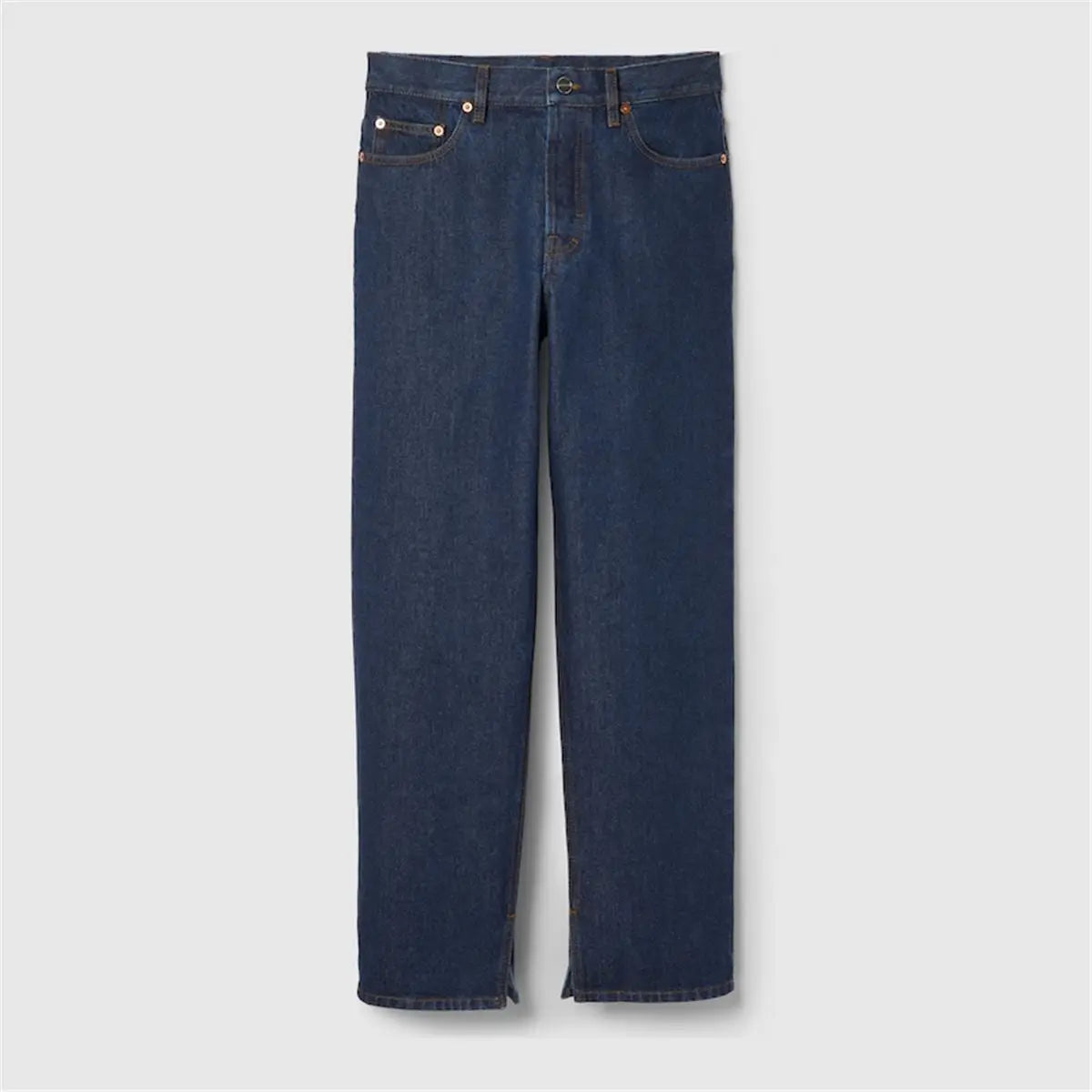 DENIM TROUSER WITH GUCCI LABEL GUCCI