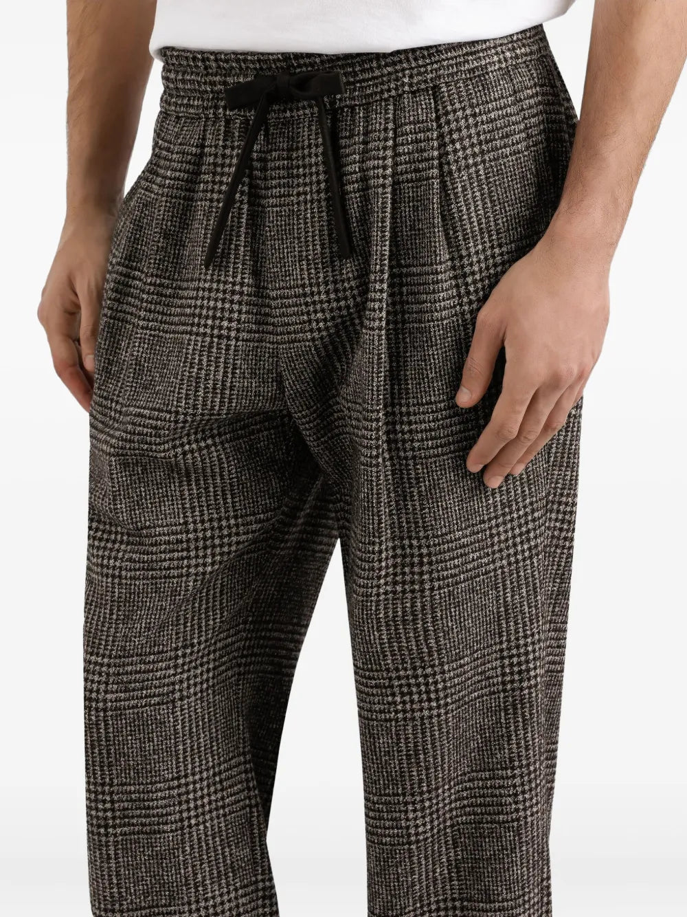 Dolce & gabbana check-pattern pleated trousers-DOLCE&GABBANA-Verso
