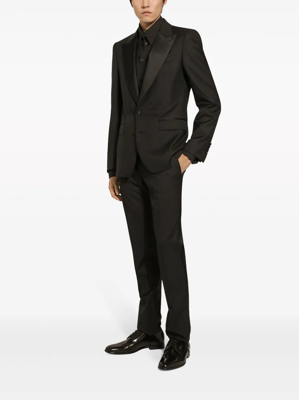Dolce & gabbana contrasting lapels two-piece suit-DOLCE&GABBANA-Verso