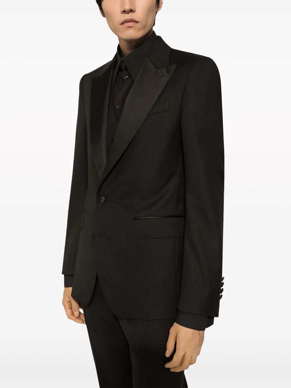 Dolce & gabbana contrasting lapels two-piece suit-DOLCE&GABBANA-Verso