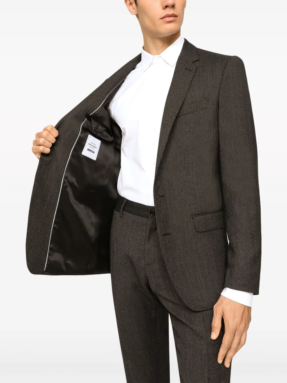 Dolce & gabbana peak-lapels straight-leg single-breasted suit-DOLCE&GABBANA-Verso