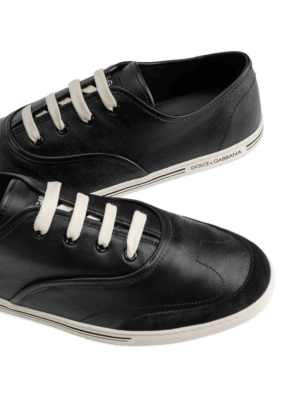 Dolce & gabbana lace-up leather sneakers-DOLCE&GABBANA-Verso