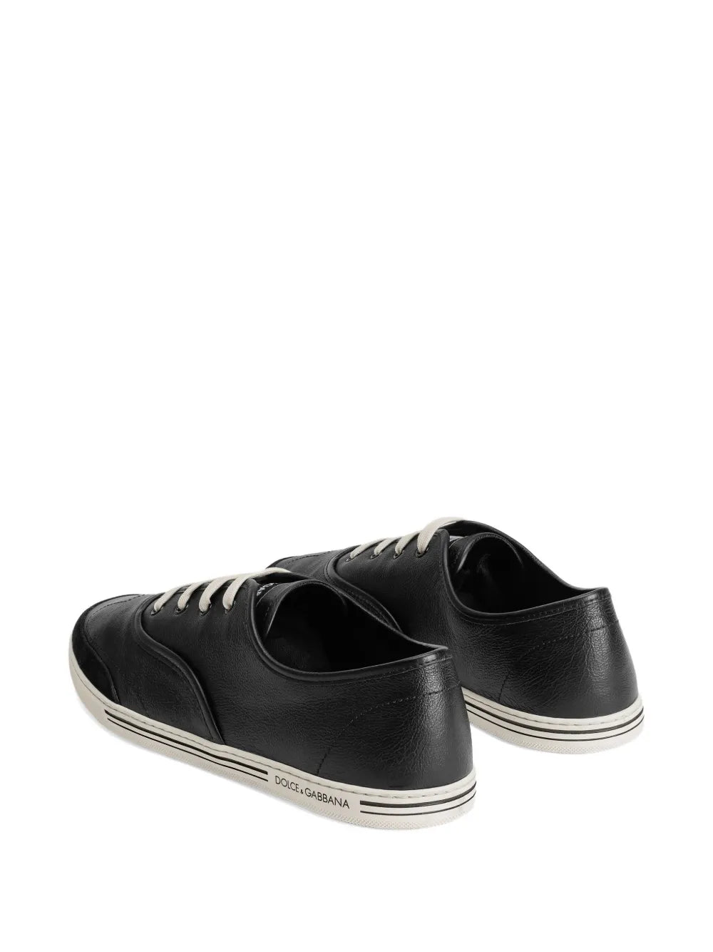 Dolce & gabbana lace-up leather sneakers-DOLCE&GABBANA-Verso