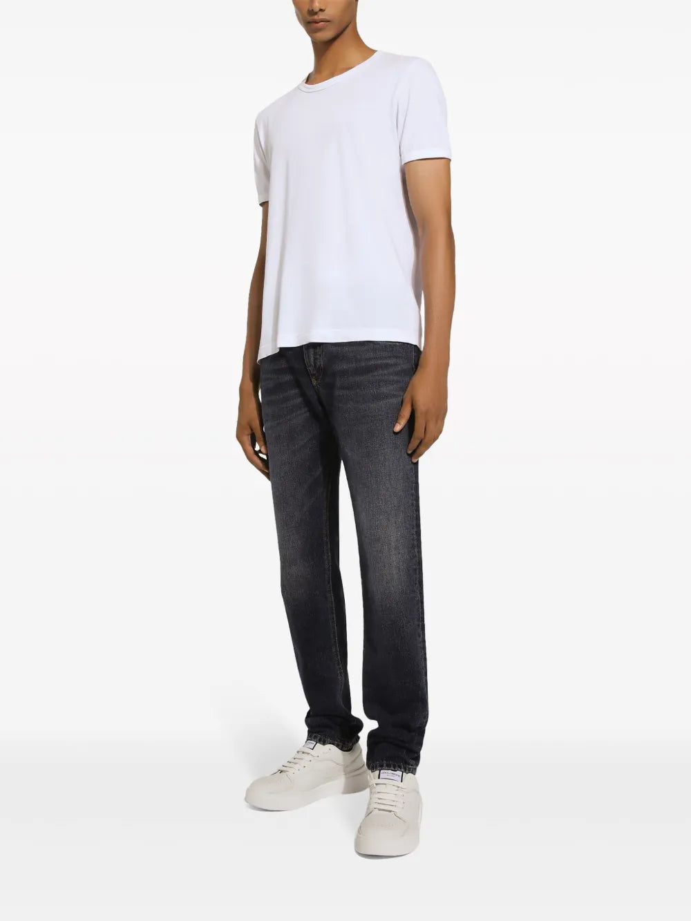 Dolce & gabbana straight-leg cotton jeans-DOLCE&GABBANA-Verso