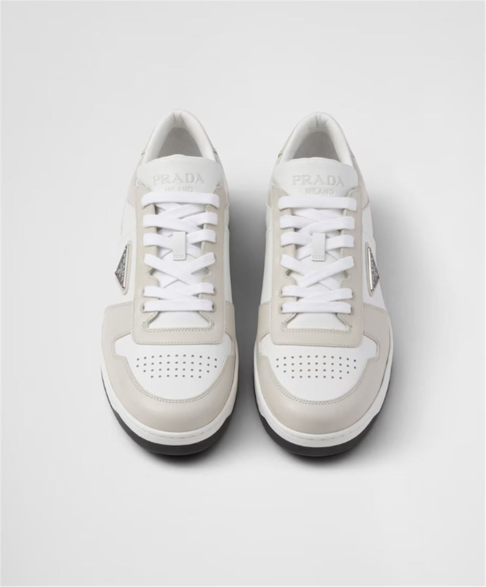 DOWNTOWN LEATHER SNEAKERS - PRADA - Verso