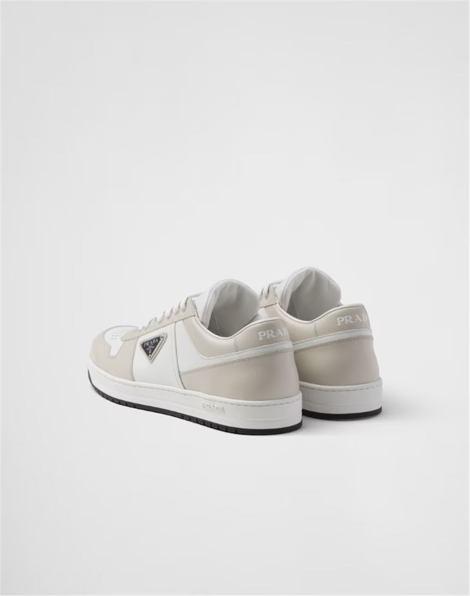 DOWNTOWN LEATHER SNEAKERS - PRADA - Verso