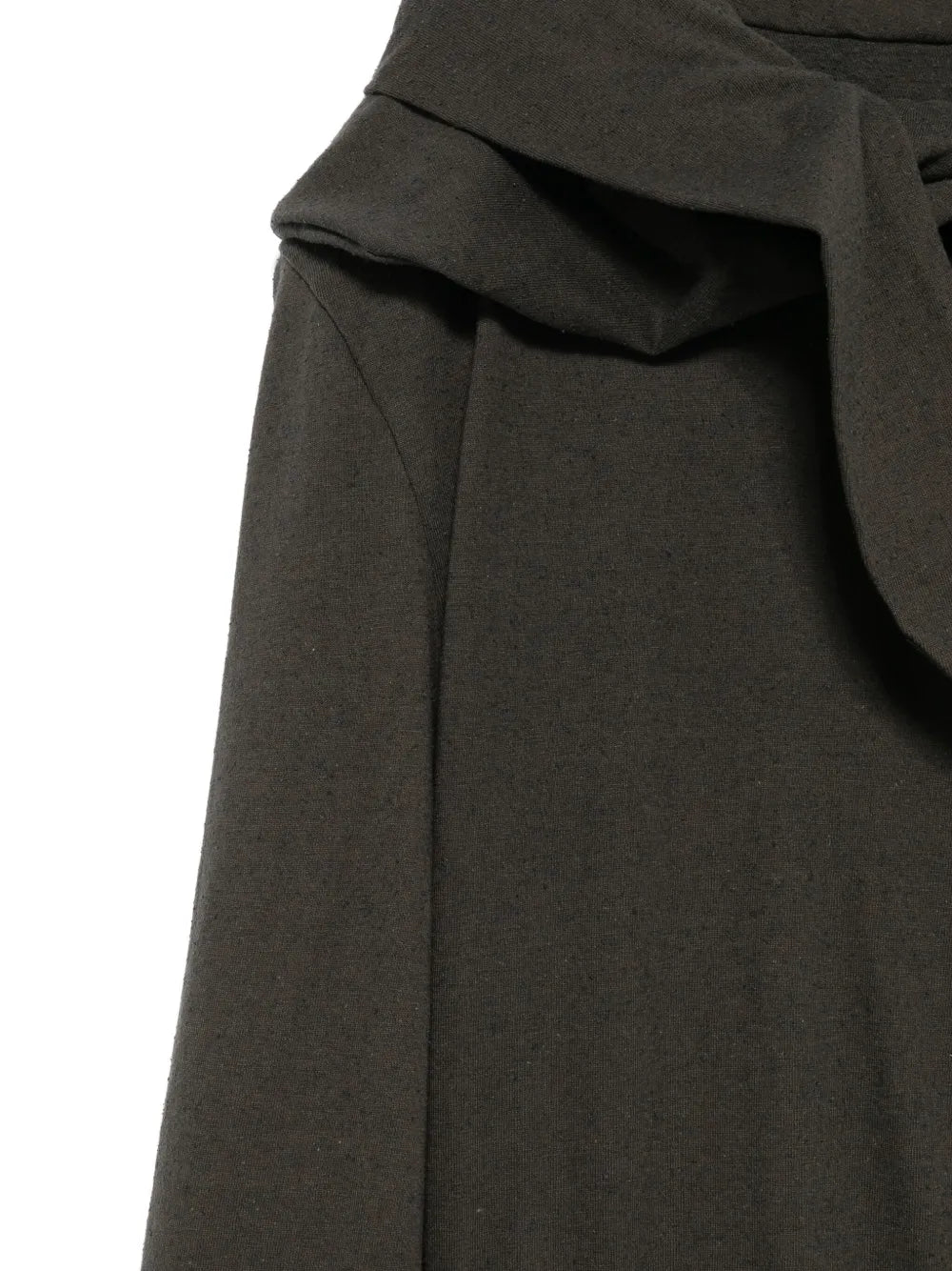 Draped-neck tie-neck sweatshirt-MAGDA BUTRYM-Verso