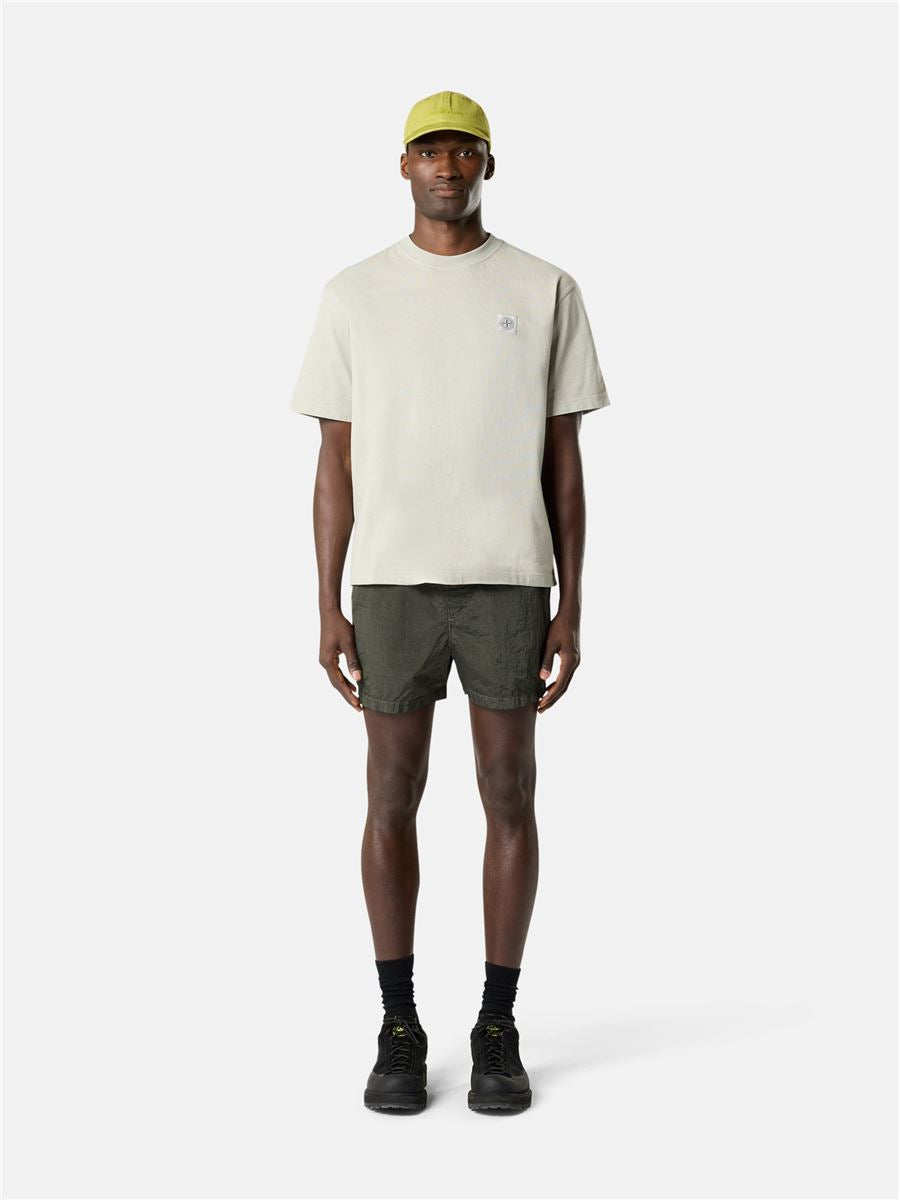 Drawstring-fastening shorts-STONE ISLAND-Verso