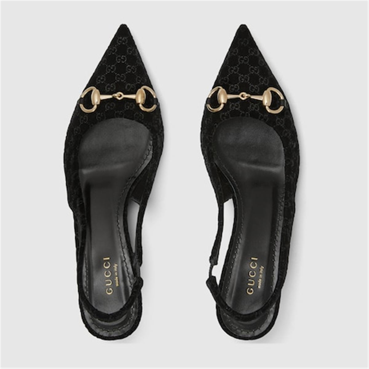 Women's slingback pump with horsebit