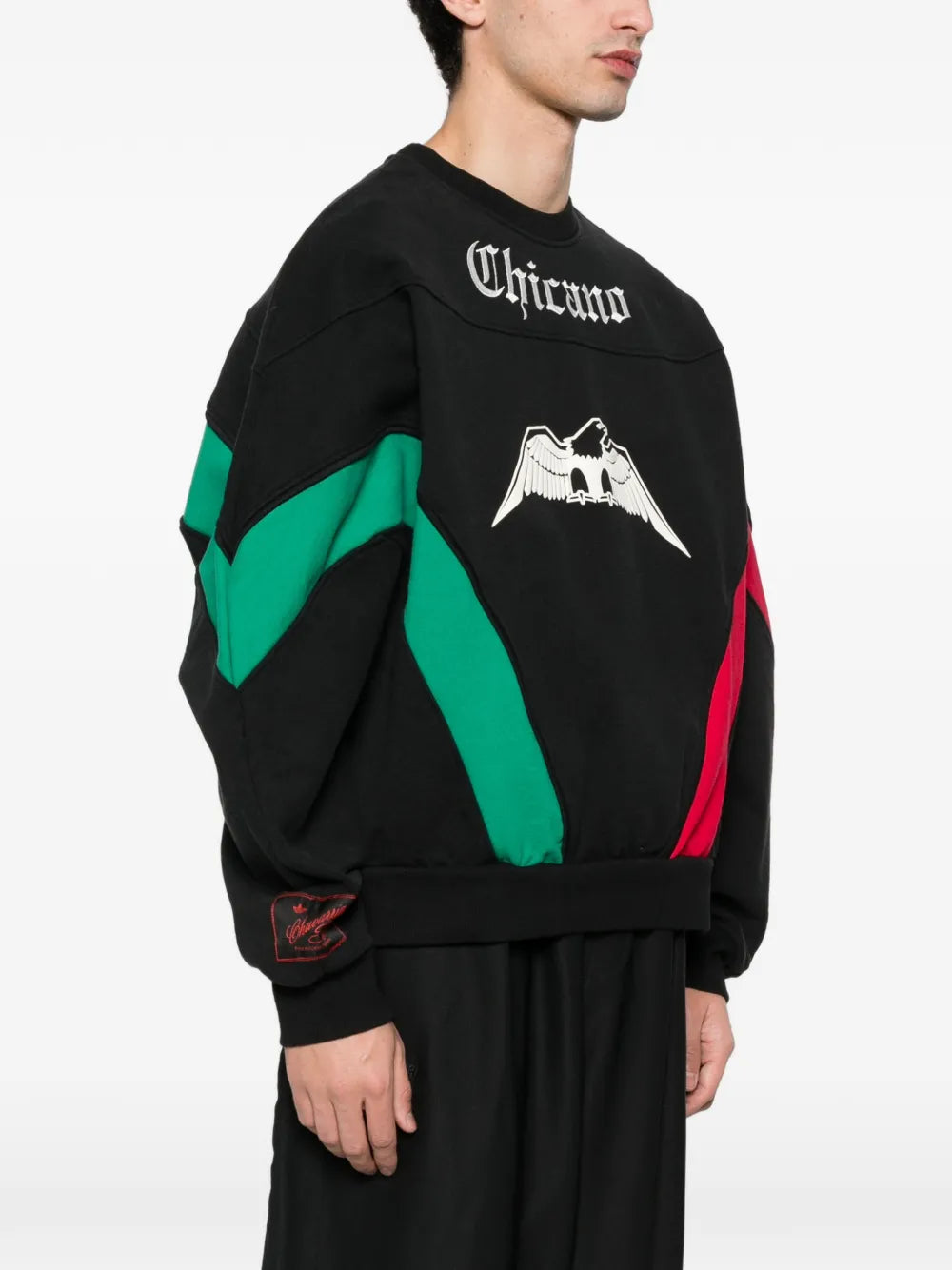 Adidas x willy chavarria eagle-graphic crew-neck sweatshirt