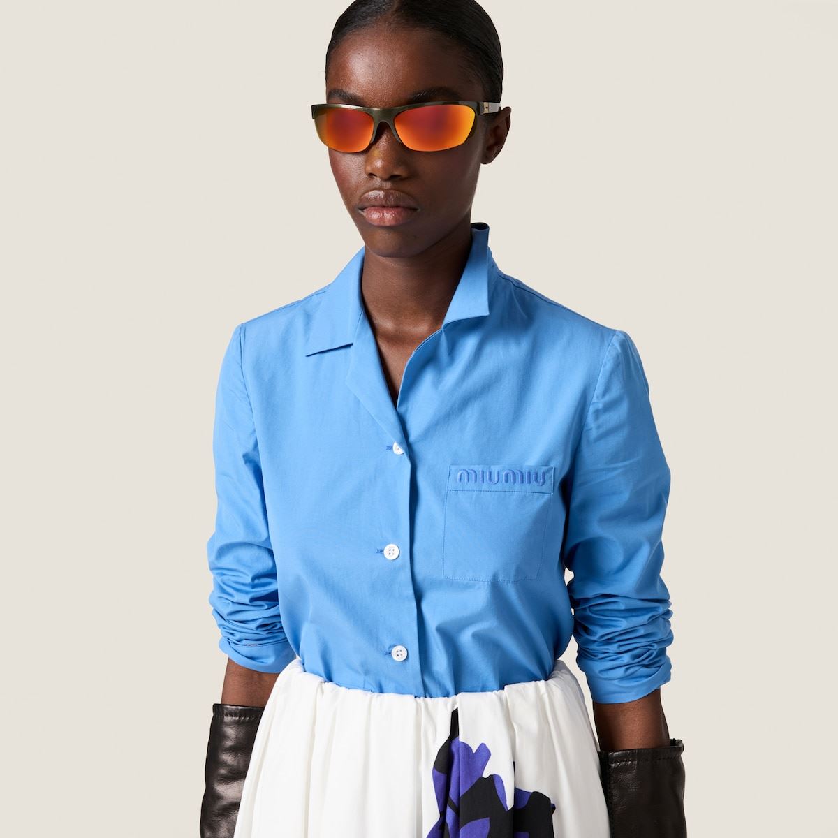POPLIN SHIRT MIU MIU