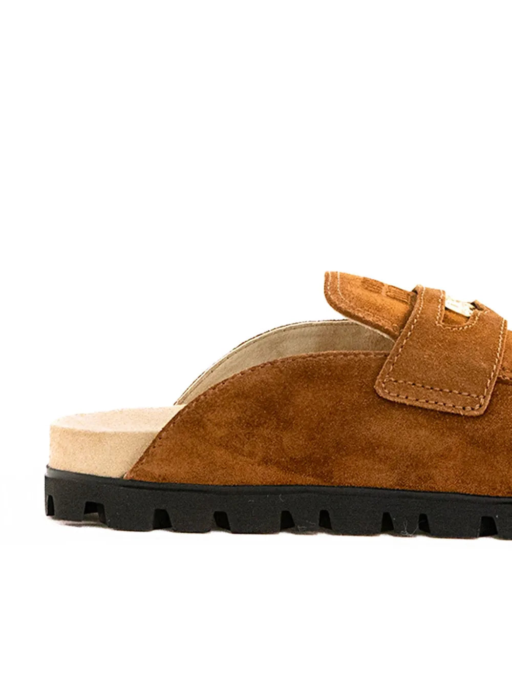 Miu miu leather suede mules