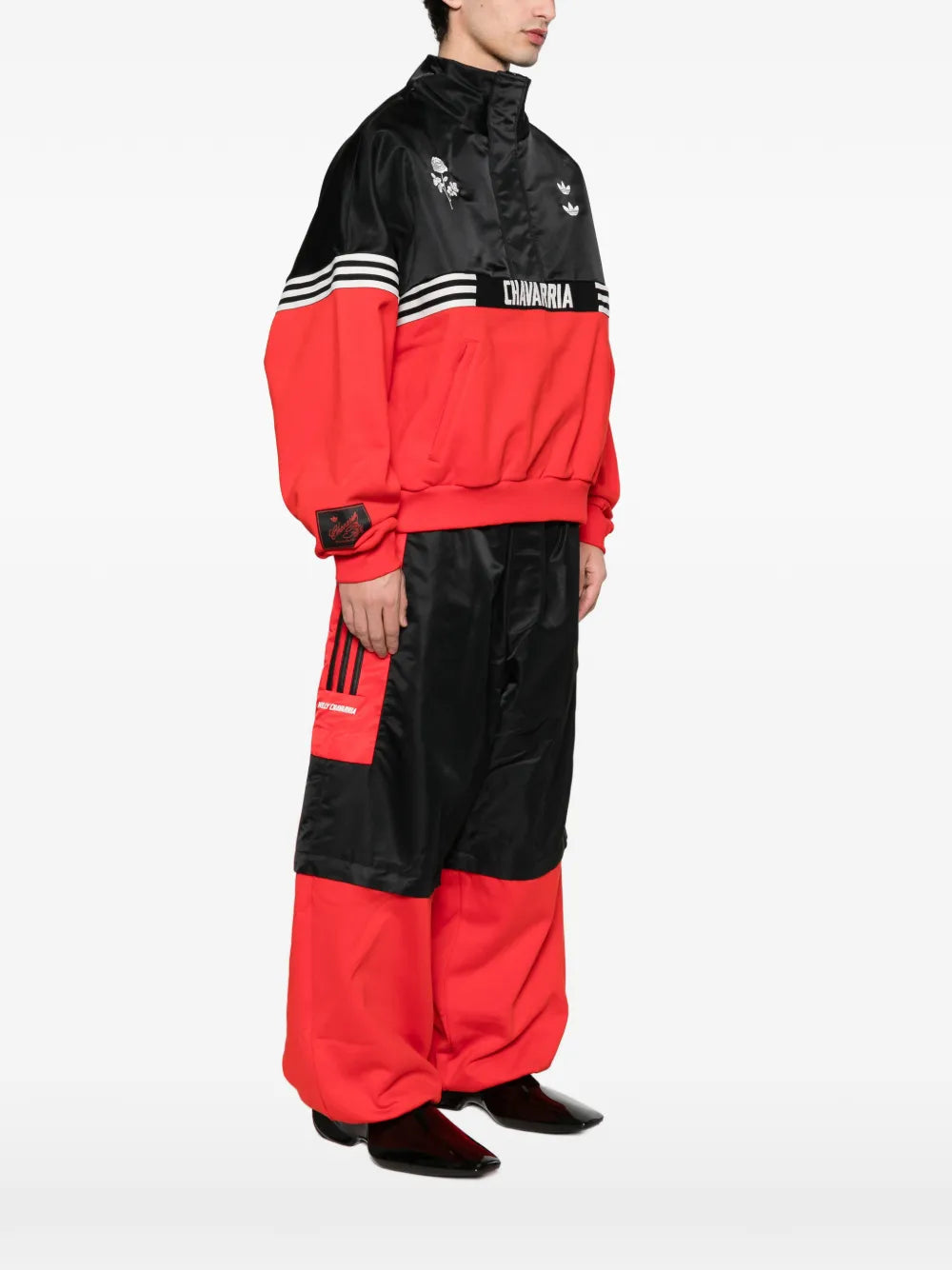 Adidas x willy chavarria gomez logo-smbroidery sweater