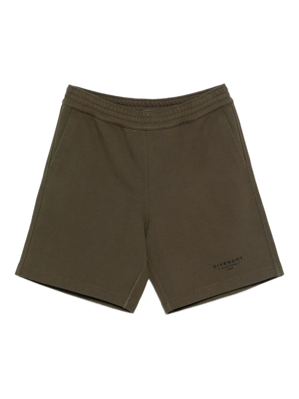 Elastic-waistband cotton shorts-GIVENCHY-Verso