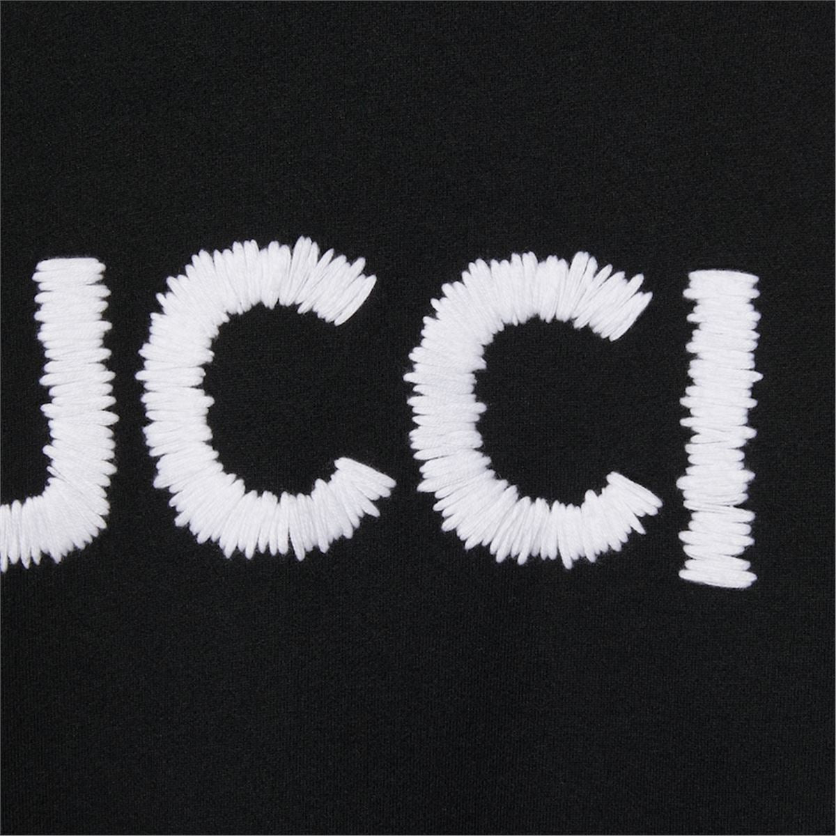 EMBROIDERED COTTON JERSEY HOODED SWEATSHIRT - GUCCI - Verso