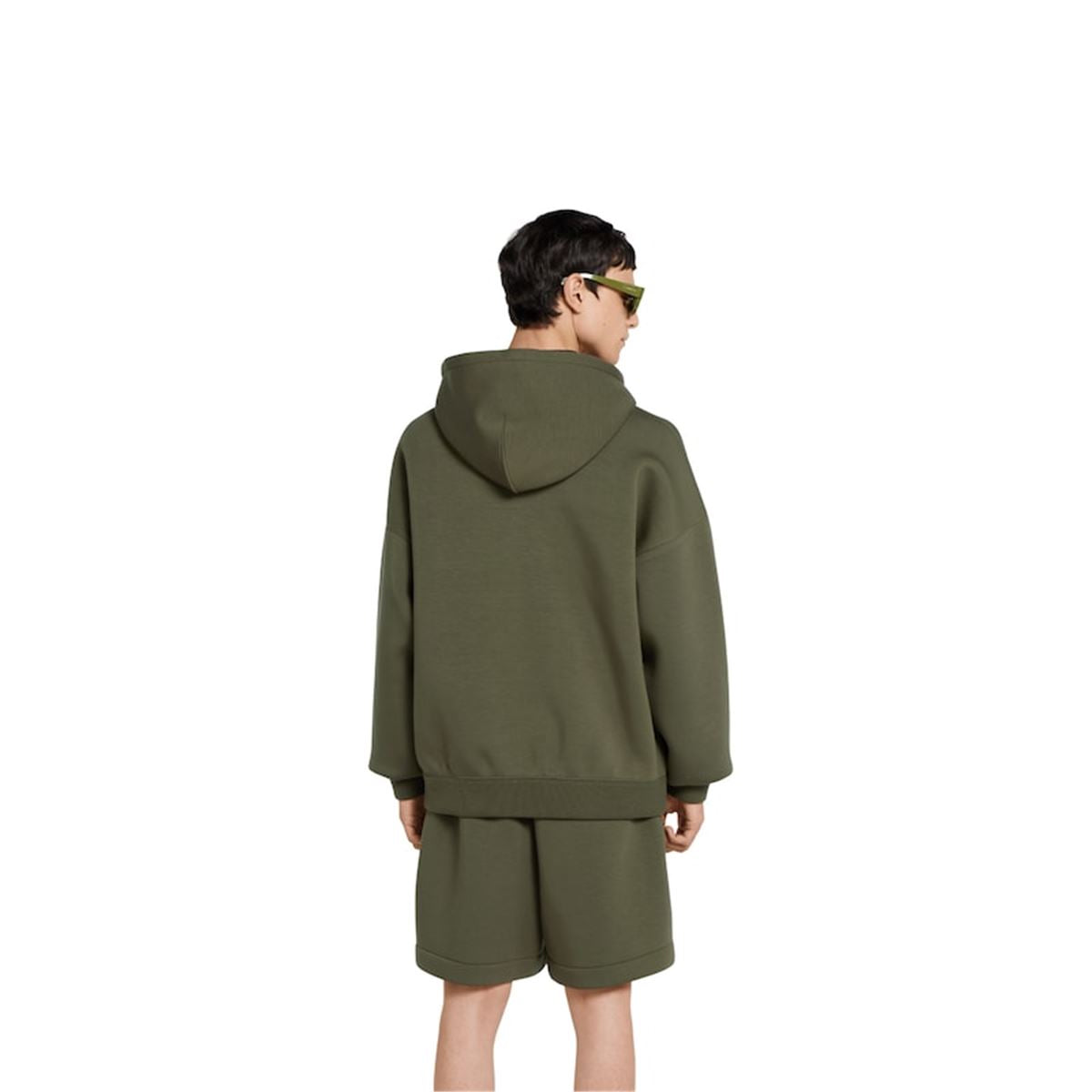 EMBROIDERED HOODED JERSEY SWEATSHIRT - GUCCI - Verso