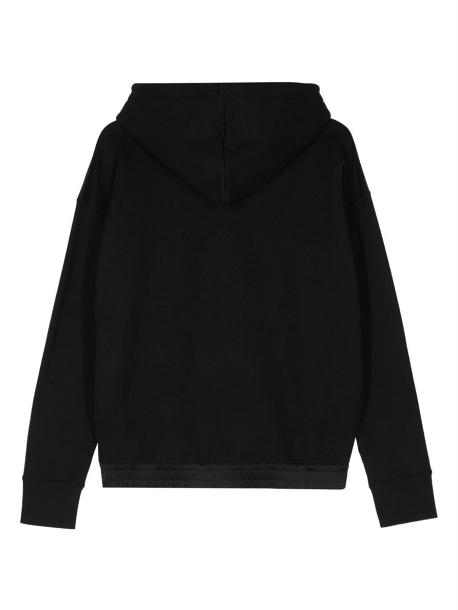 EMBROIDERED LOGO LONG-SLEEVE HOODIE SAINT LAURENT