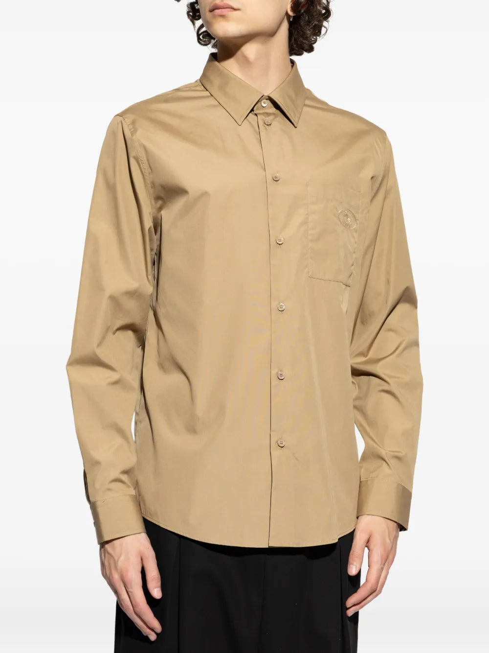 Embroidered-logo pocket shirt-BURBERRY-Verso