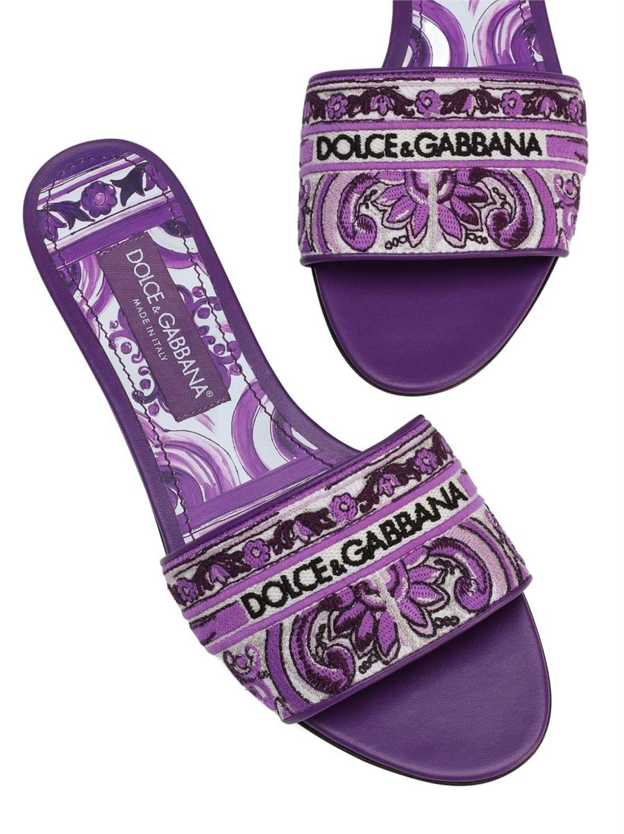 EMBROIDERED SLIDES-DOLCE & GABBANA-Verso
