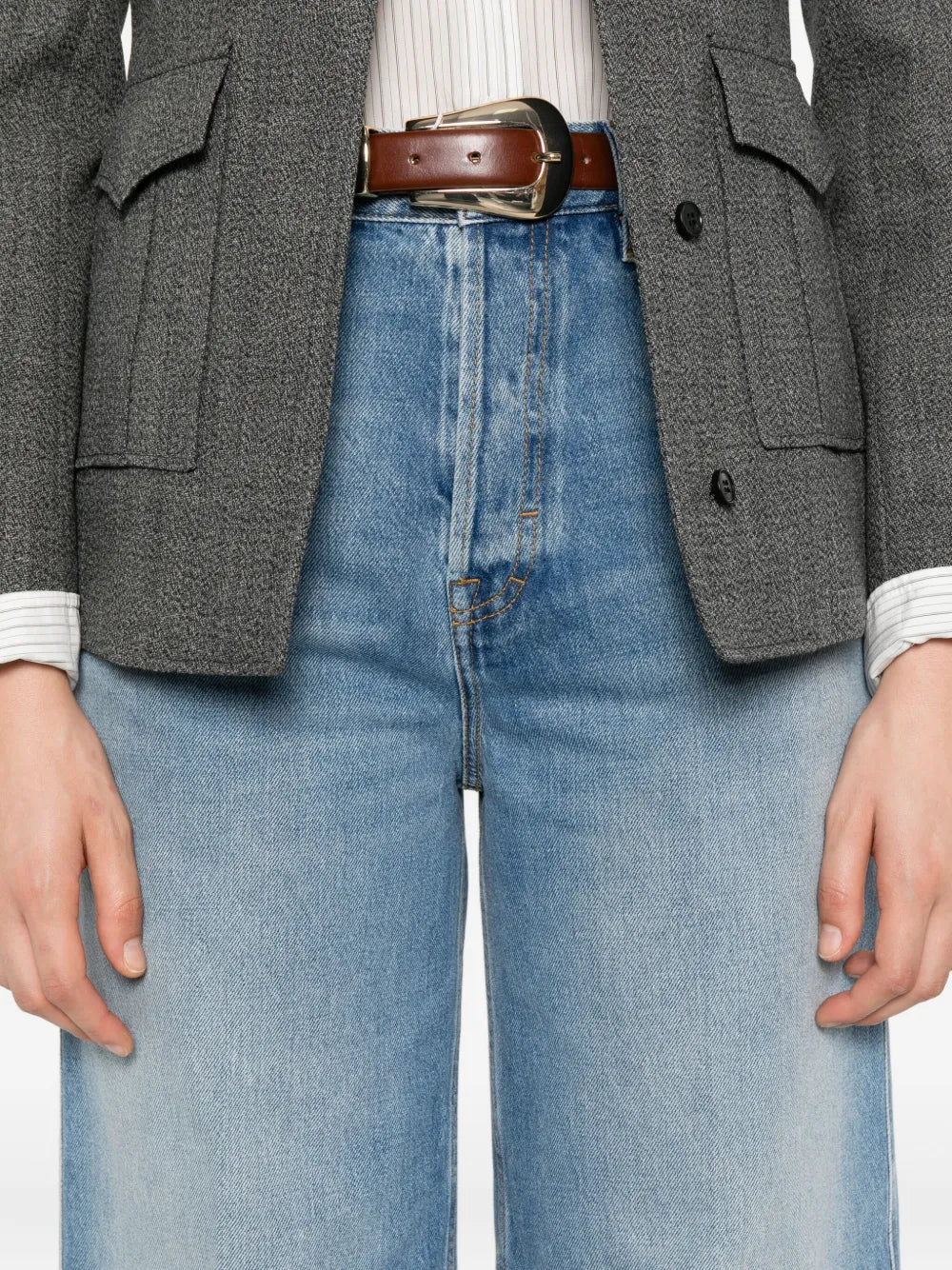Logo-patch jeans