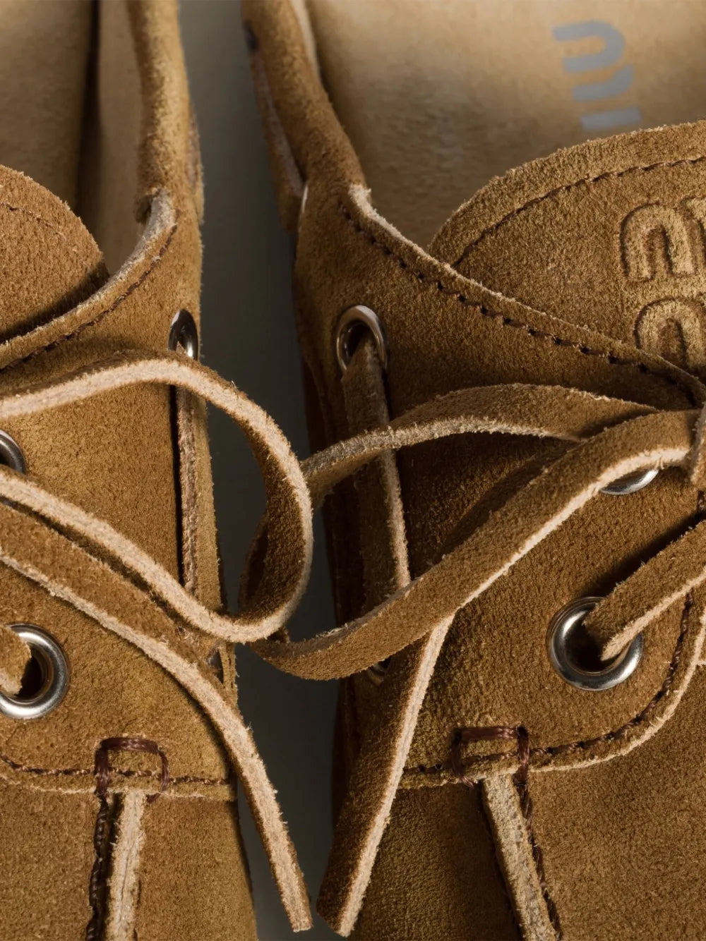 Faded suede mules-MIU MIU-Verso