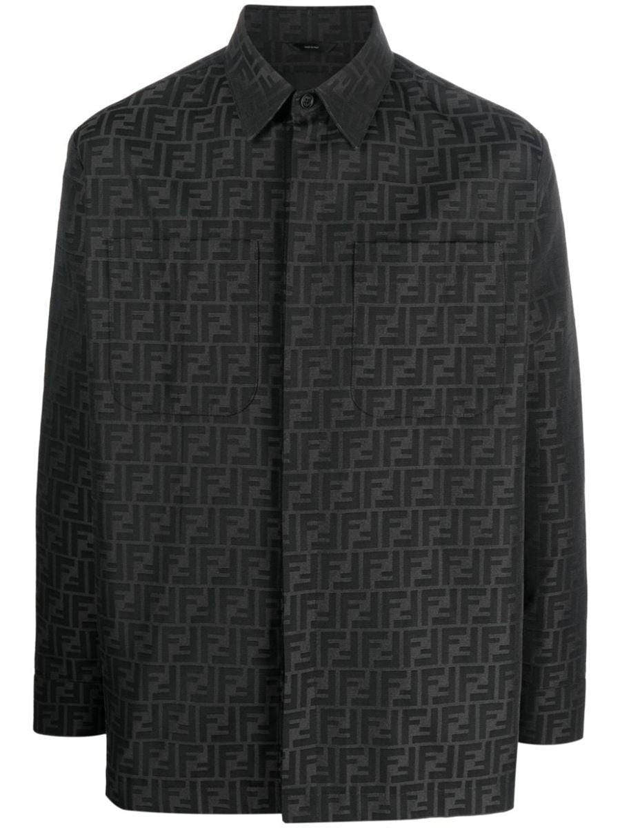 FF-MONOGRAM SHIRT JACKET FENDI
