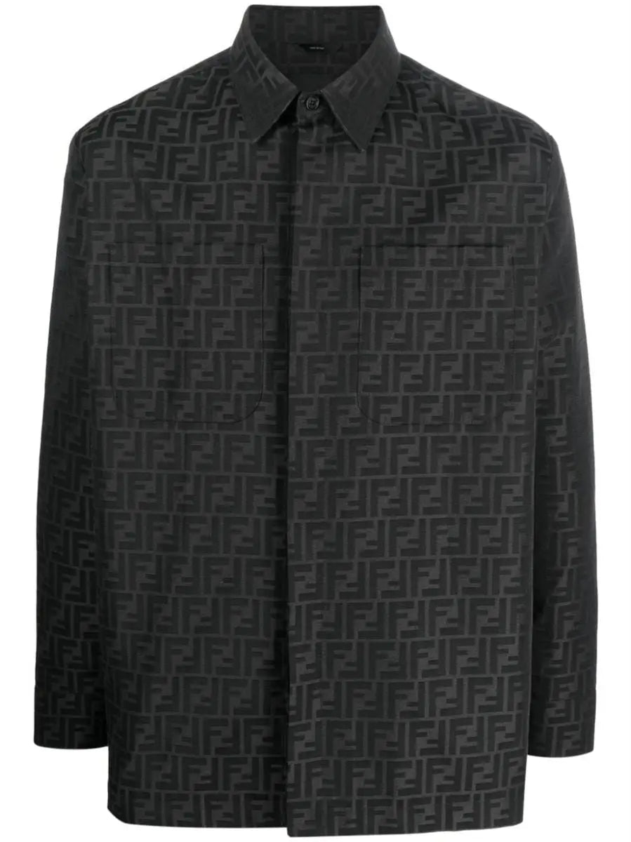 FF-MONOGRAM SHIRT JACKET FENDI