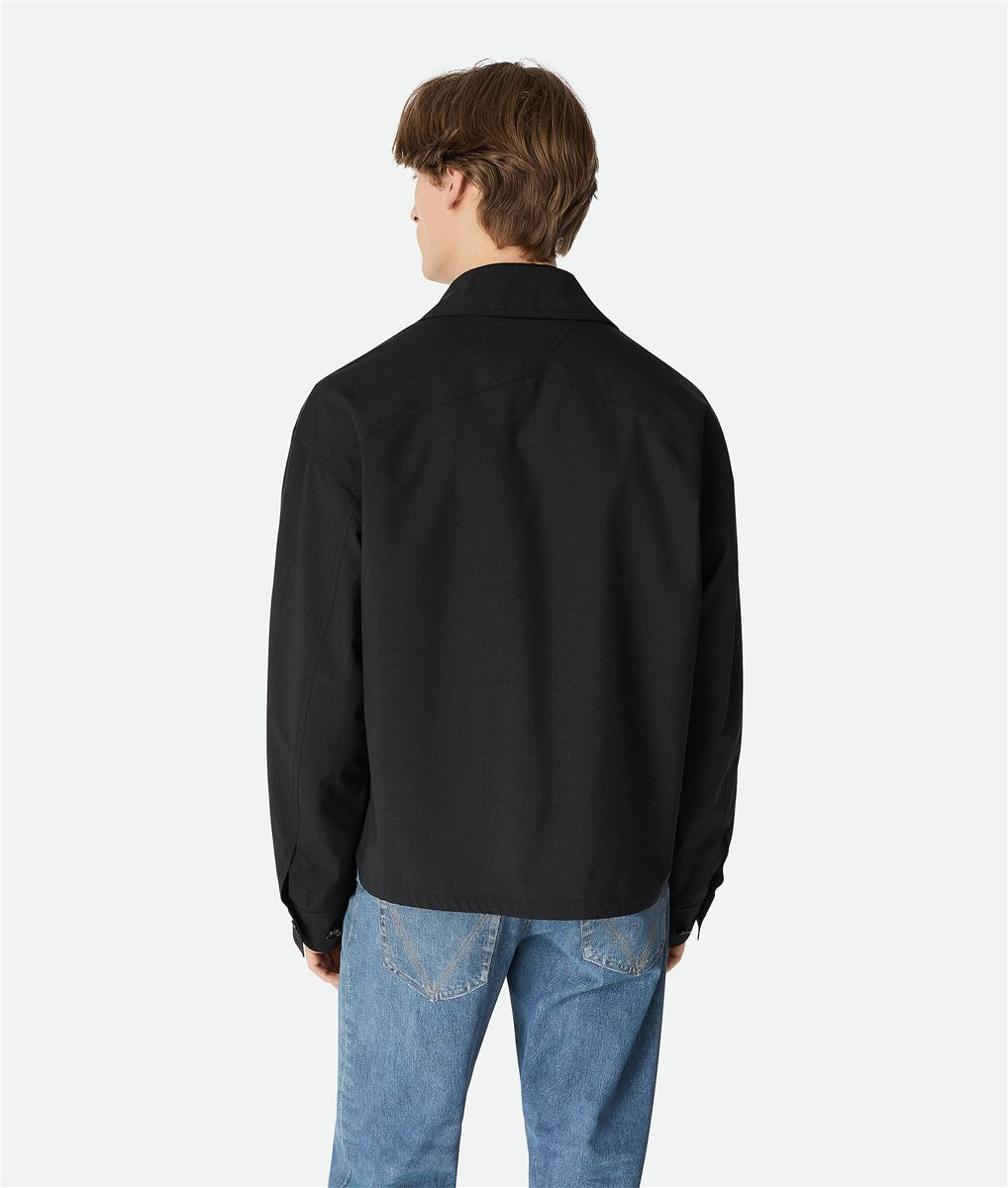 fine wool kimono blouson-BOTTEGA VENETA-Verso