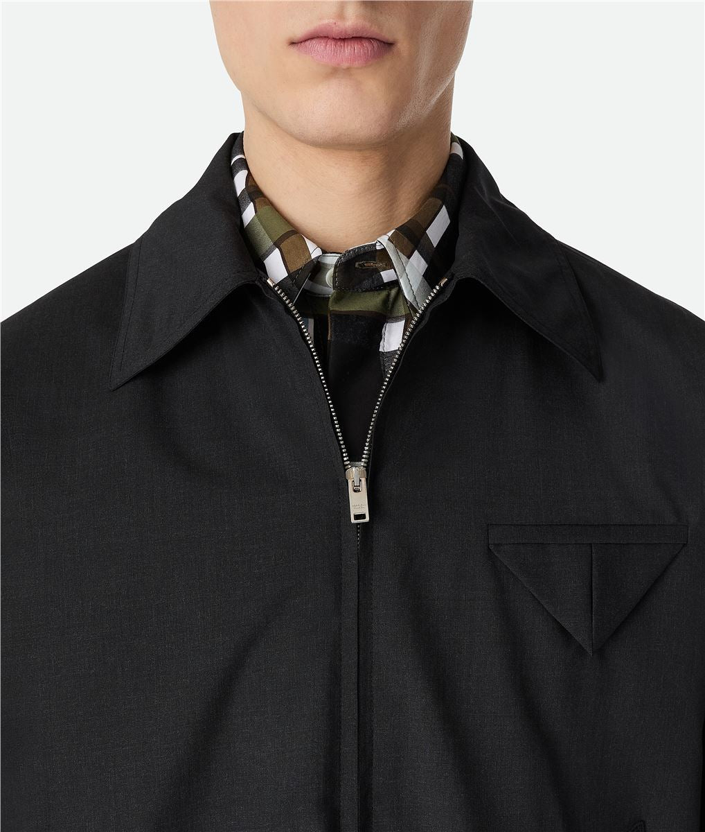 fine wool kimono blouson-BOTTEGA VENETA-Verso