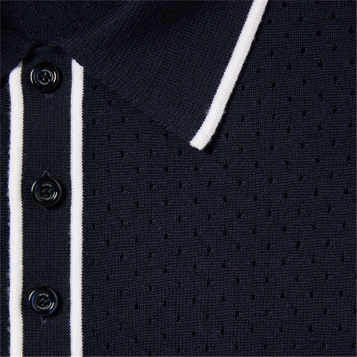 FINE WOOL KNIT POLO SHIRT WITH INTARSIA-GUCCI-Verso