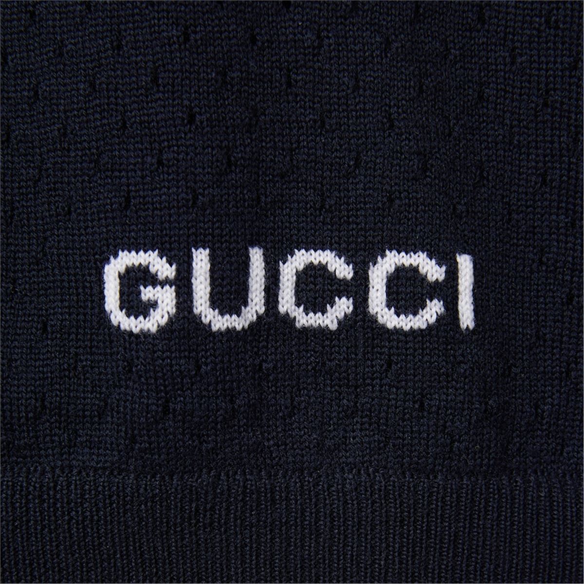 FINE WOOL KNIT POLO SHIRT WITH INTARSIA-GUCCI-Verso