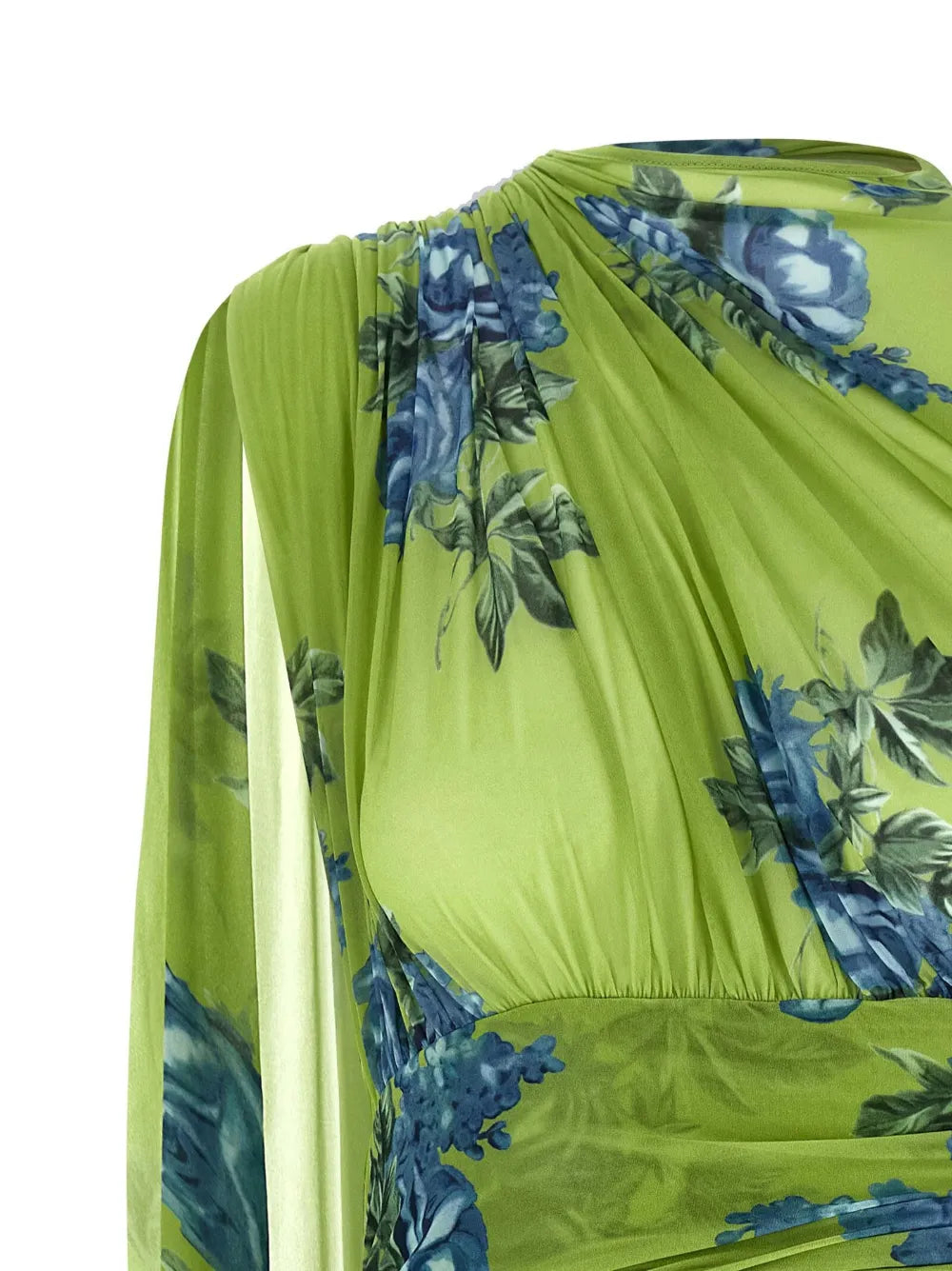 Floral-print draped mini dress-MAGDA BUTRYM-Verso