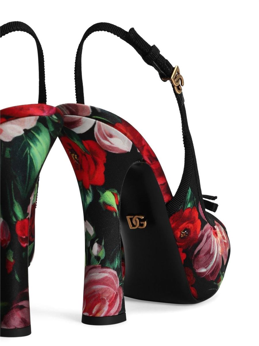 FLORAL-PRINT PUMPS-DOLCE & GABBANA-Verso